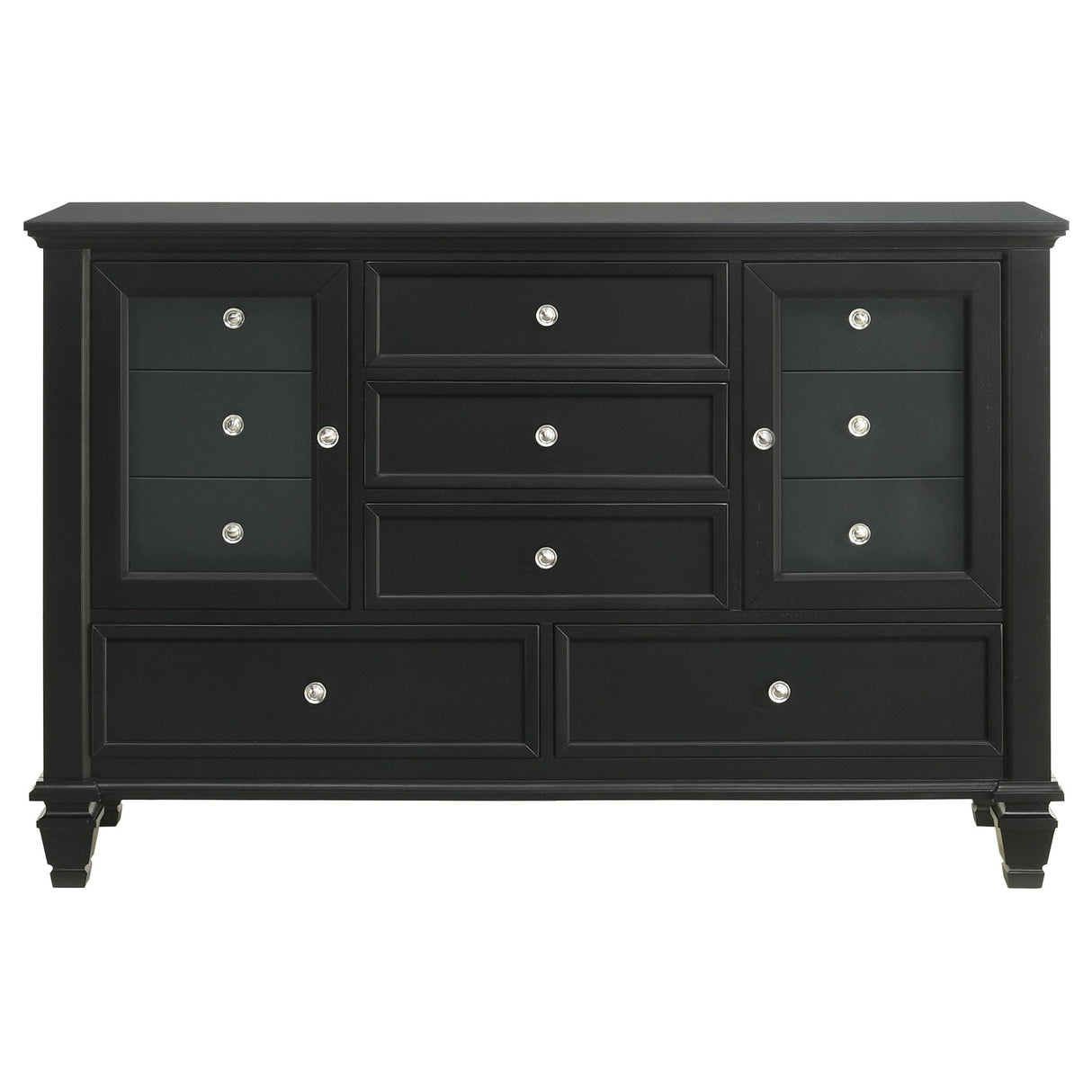 Dresser - Sandy Beach 11-drawer Dresser Black