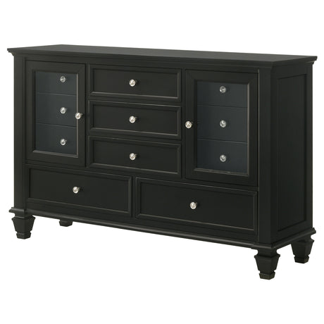 Dresser - Sandy Beach 11-drawer Dresser Black