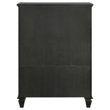 Door Chest - Sandy Beach Door Chest with Concealed Storage Black