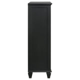 Door Chest - Sandy Beach Door Chest with Concealed Storage Black