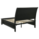 Eastern King Bed 4 Pc Set - Sandy Beach 4-piece Eastern King Bedroom Set Black