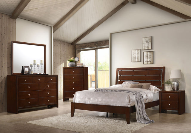 Full Bed 5 Pc Set - Serenity 5-piece Full Bedroom Set Rich Merlot