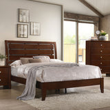 Full Bed - Serenity Wood Full Panel Bed Rich Merlot