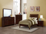 Twin Bed 4 Pc Set - Serenity 4-piece Twin Bedroom Set Rich Merlot