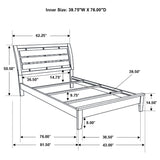 Twin Bed - Serenity Wood Twin Panel Bed Rich Merlot