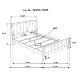 Full Bed - Carlton Wood Full Panel Bed Cappuccino