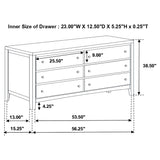 Carlton 4 - piece Eastern King Bedroom Set Cappuccino | Coaster - 202091KE - S4 - Home Elegance USA - 14