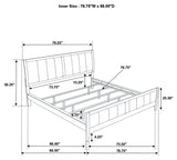 Carlton 4 - piece California King Bedroom Set Cappuccino | Coaster | Home Elegance USA