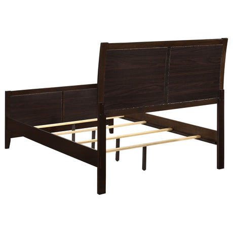 California King Bed - Carlton Wood California King Panel Bed Cappuccino