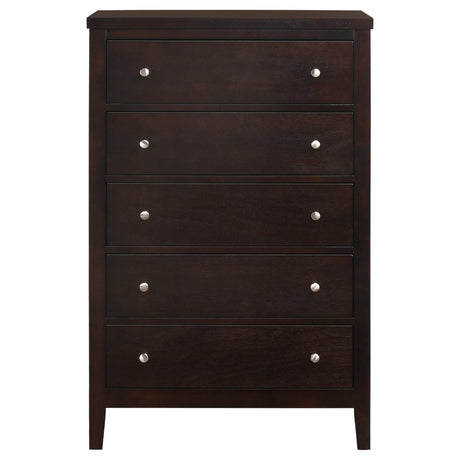 Carlton 5 - piece Twin Bedroom Set Cappuccino | Coaster | Home Elegance USA