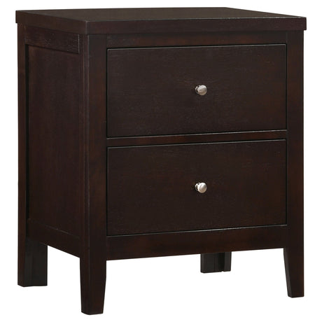 Carlton 2 - drawer Rectangular Nightstand Cappuccino | Coaster - 202092 - Home Elegance USA - 1