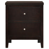 Carlton 2 - drawer Rectangular Nightstand Cappuccino | Coaster - 202092 - Home Elegance USA - 3