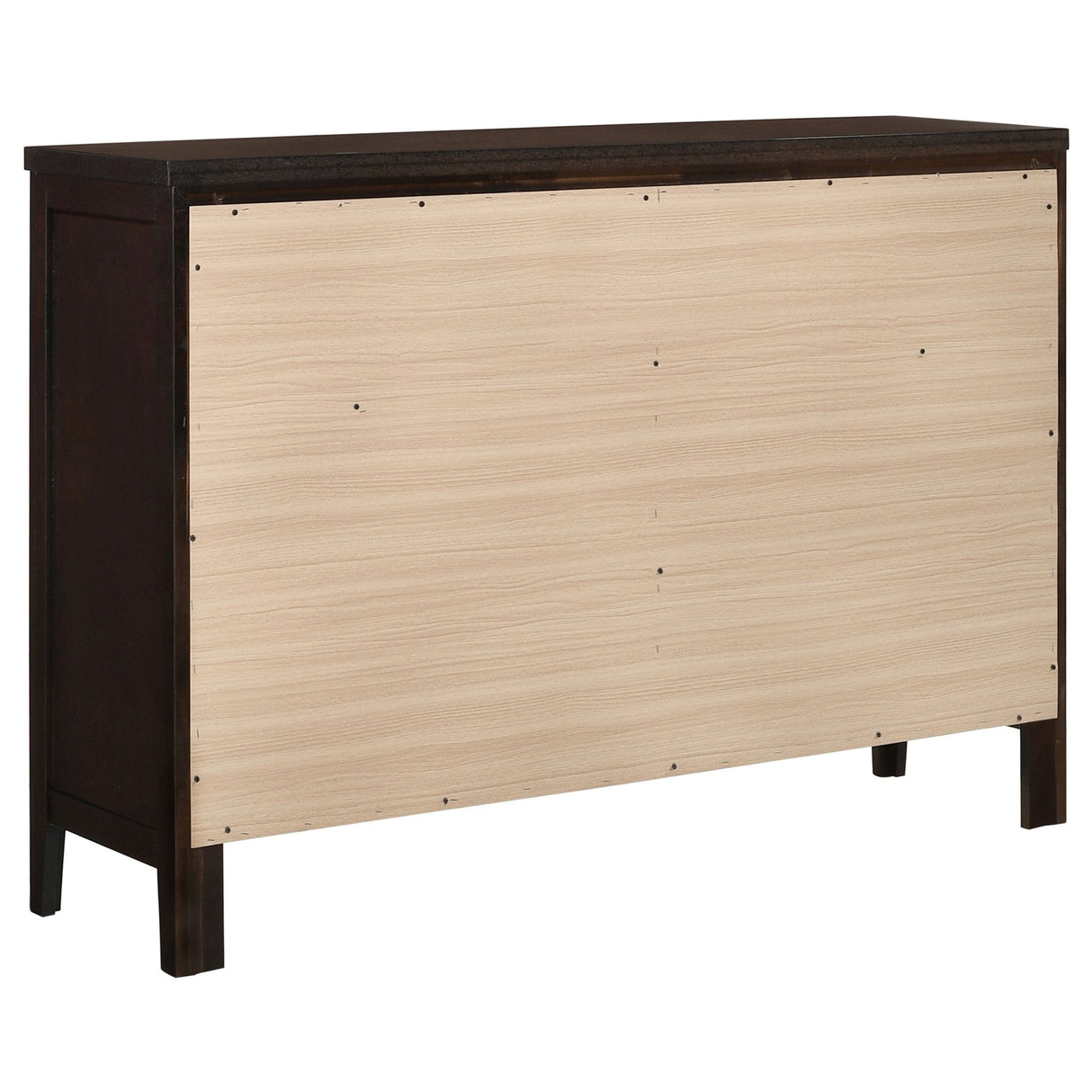 Carlton 6 - drawer Rectangular Dresser Cappuccino | Coaster - 202093 - Home Elegance USA - 6