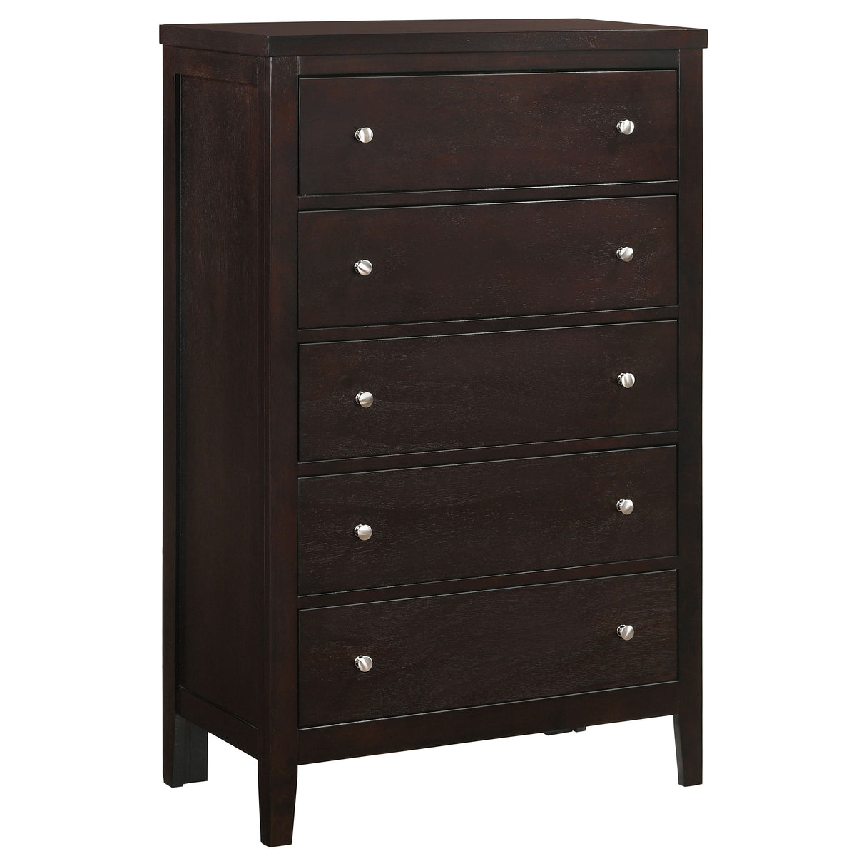 Carlton 5-drawer Bedroom Chest Cappuccino - Home Elegance USA