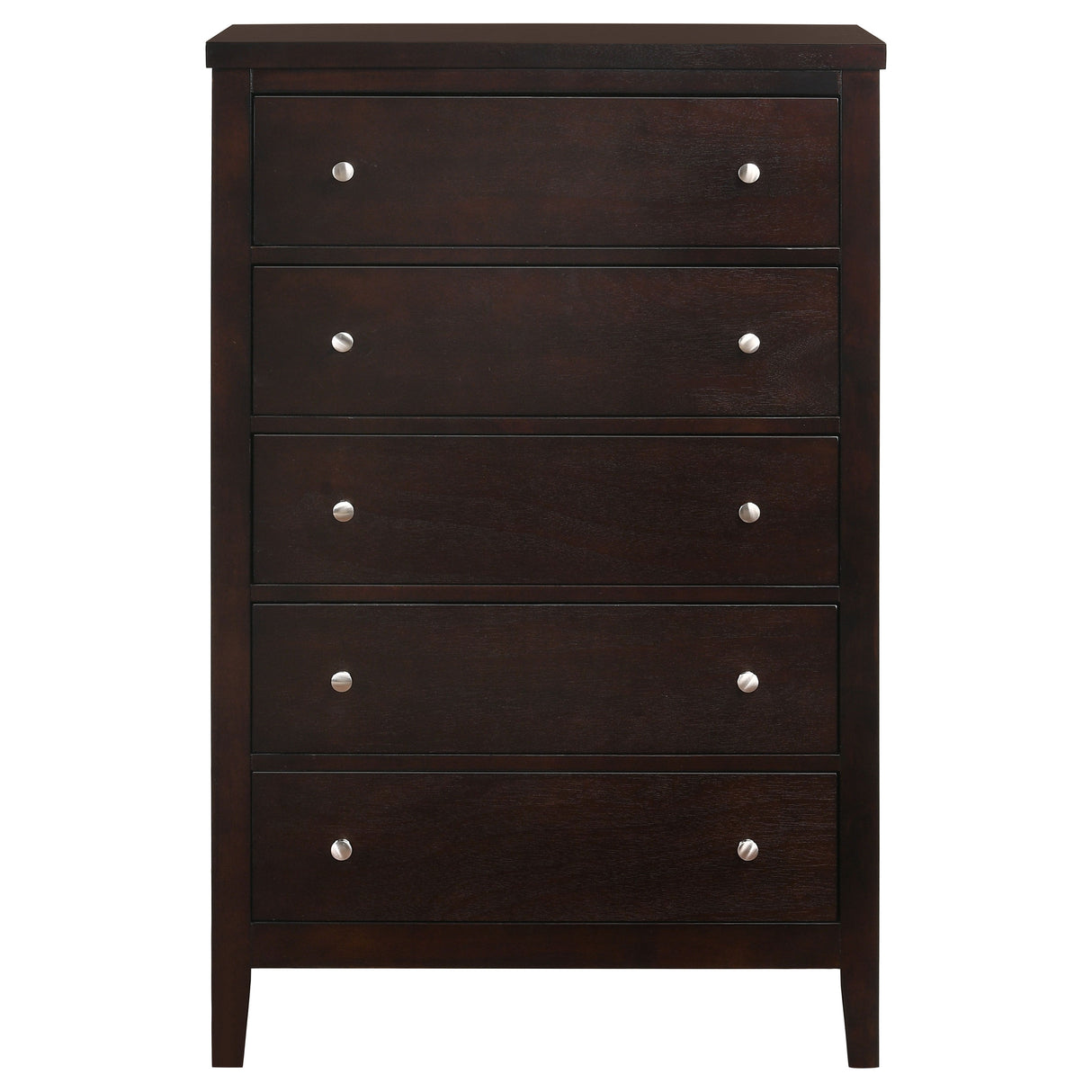 Carlton 5-drawer Bedroom Chest Cappuccino - Home Elegance USA