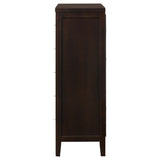 Carlton 5-drawer Bedroom Chest Cappuccino - Home Elegance USA