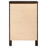 Carlton 5-drawer Bedroom Chest Cappuccino - Home Elegance USA