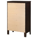 Carlton 5-drawer Bedroom Chest Cappuccino - Home Elegance USA