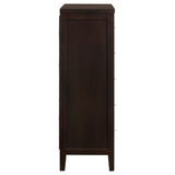 Carlton 5-drawer Bedroom Chest Cappuccino - Home Elegance USA