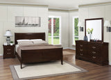 Full Bed 4 Pc Set - Louis Philippe 4-piece Full Bedroom Set Cappuccino