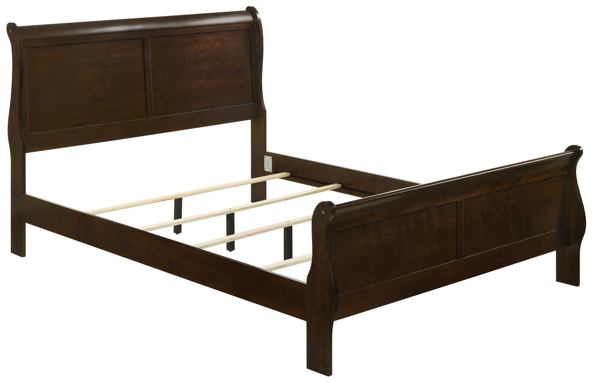 Eastern King Bed 4 Pc Set - Louis Philippe 4-piece Eastern King Bedroom Set Cappuccino