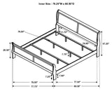 Eastern King Bed 4 Pc Set - Louis Philippe 4-piece Eastern King Bedroom Set Cappuccino