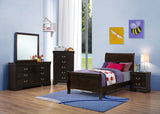 Twin Bed 4 Pc Set - Louis Philippe 4-piece Twin Bedroom Set Cappuccino