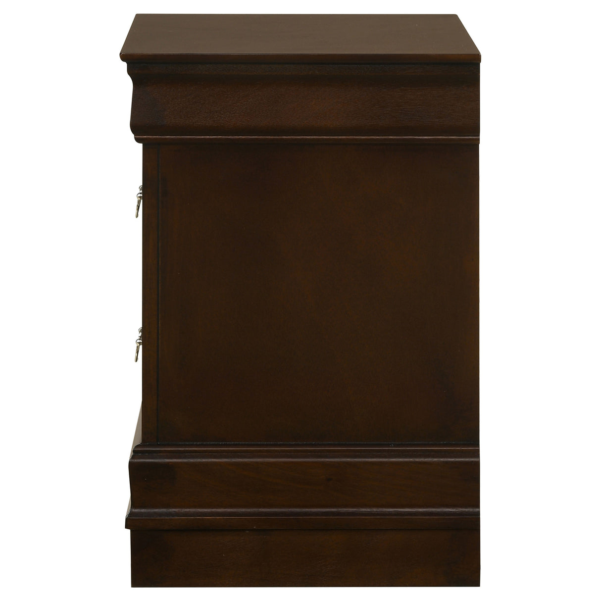 Nightstand - Louis Philippe 2-drawer Nightstand Cappuccino