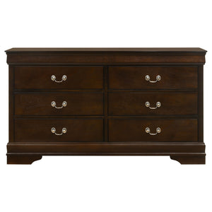 Dresser - Louis Philippe 6-drawer Dresser Cappuccino