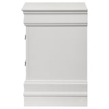 Louis Philippe 2-drawer Nightstand Bedside Table White - Home Elegance USA