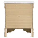 Louis Philippe 2-drawer Nightstand Bedside Table White - Home Elegance USA