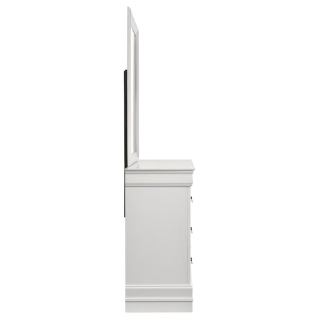 Louis Philippe 6-drawer Dresser and Mirror White - Home Elegance USA