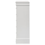 Louis Philippe 5-drawer Bedroom Chest White - Home Elegance USA
