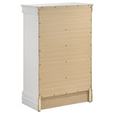Louis Philippe 5-drawer Bedroom Chest White - Home Elegance USA