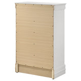 Louis Philippe 5-drawer Bedroom Chest White - Home Elegance USA