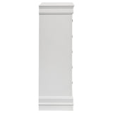 Louis Philippe 5-drawer Bedroom Chest White - Home Elegance USA