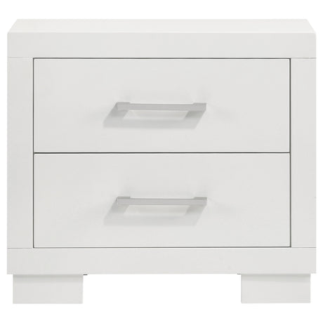 Jessica 5-piece Eastern King LED Bedroom Set Cream White