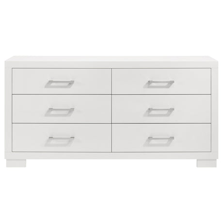 Jessica 5-piece Queen LED Bedroom Set Cream White