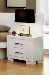 Nightstand Back Panel - Jessica Wood Bed Panels Cream White