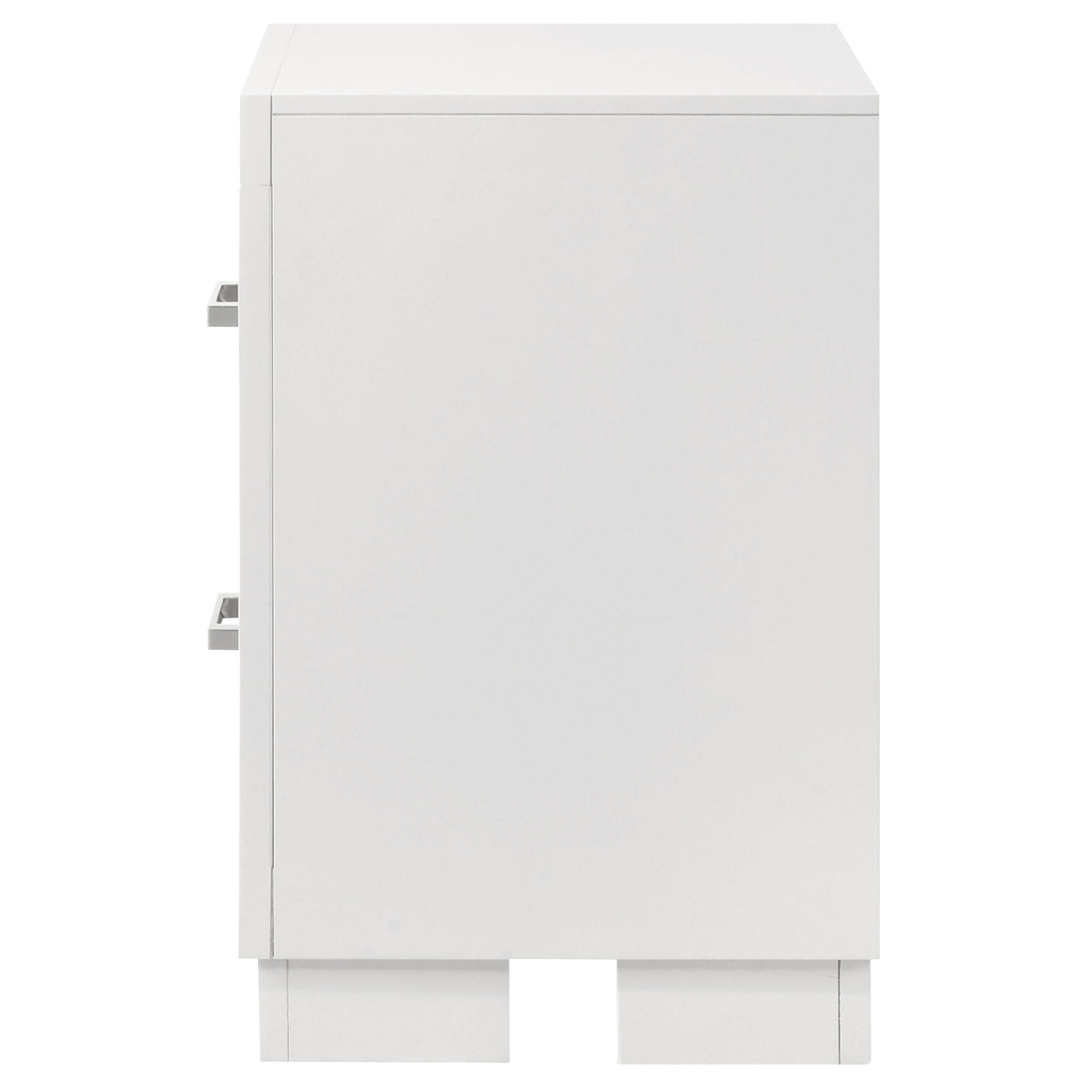 Jessica 2-drawer Nightstand Cream White - Home Elegance USA