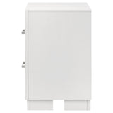 Jessica 2-drawer Nightstand Cream White - Home Elegance USA