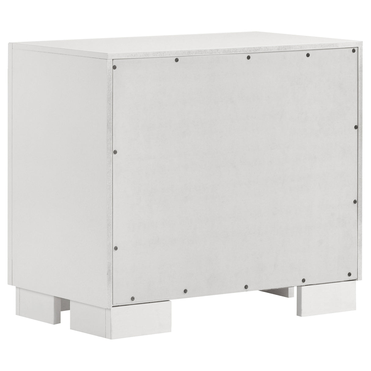 Jessica 2-drawer Nightstand Cream White - Home Elegance USA