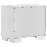 Jessica 2-drawer Nightstand Cream White - Home Elegance USA