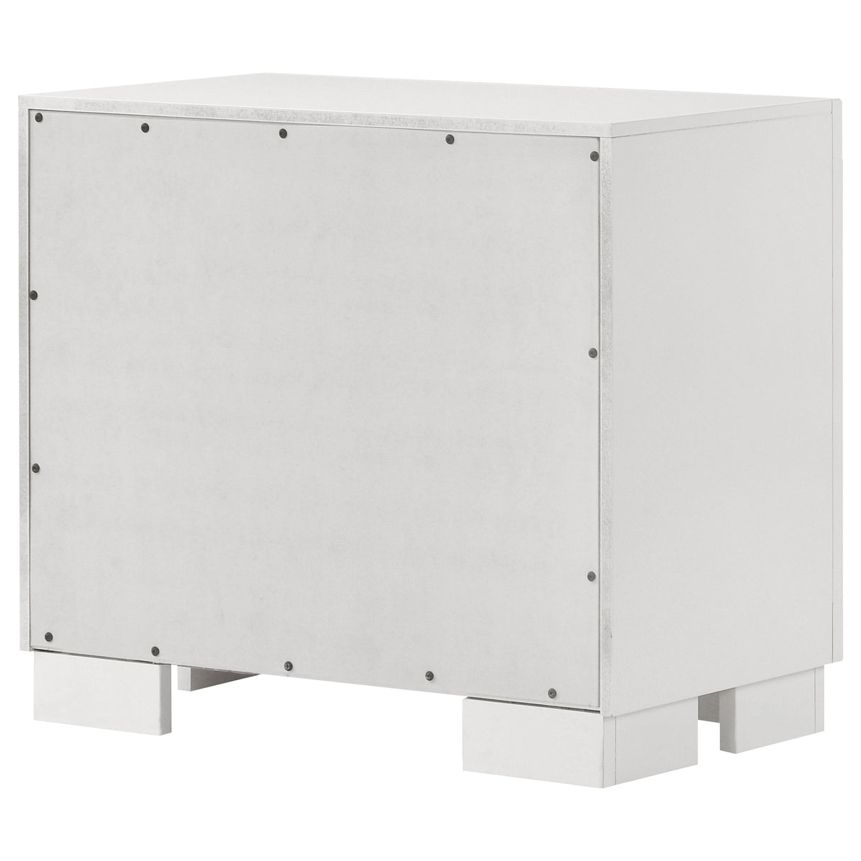 Jessica 2-drawer Nightstand Cream White - Home Elegance USA