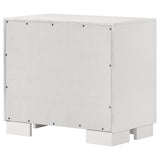Jessica 2-drawer Nightstand Cream White - Home Elegance USA