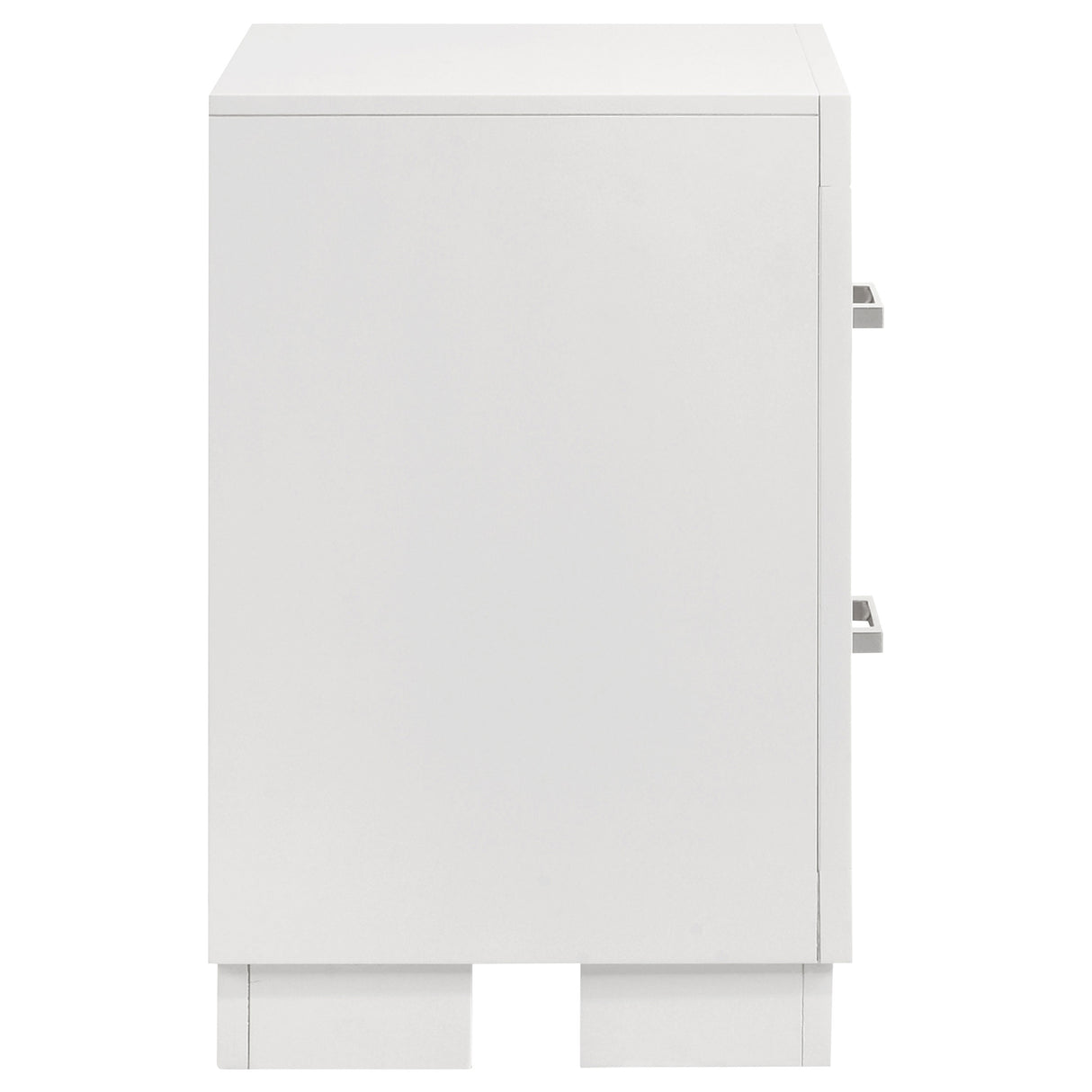 Jessica 2-drawer Nightstand Cream White - Home Elegance USA