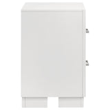 Jessica 2-drawer Nightstand Cream White - Home Elegance USA