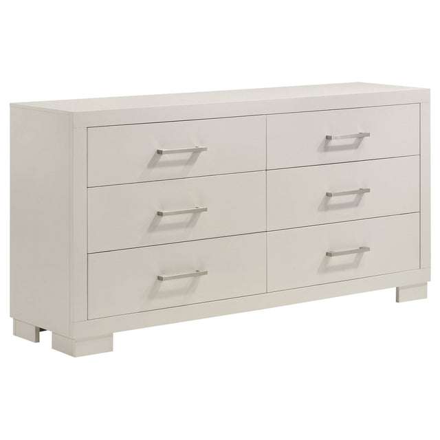 Dresser - Jessica 6-drawer Dresser White