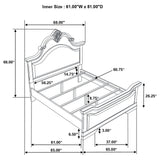 Cambridge Wood Queen Panel Bed Cappuccino | Coaster - 203191Q - Home Elegance USA - 3