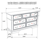 Cambridge 7 - drawer Rectangular Dresser Cappuccino | Coaster - 203193 - Home Elegance USA - 3